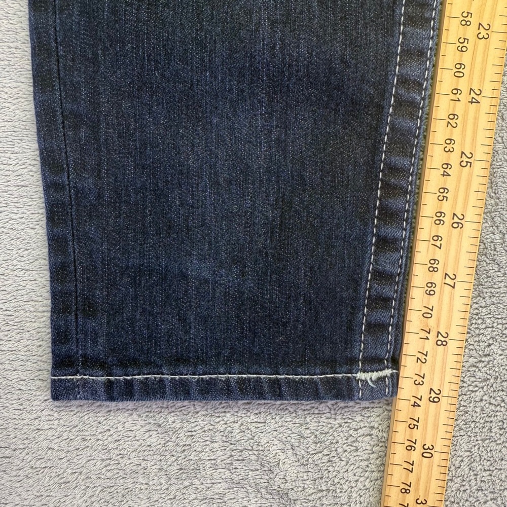 True Religion Womens Skinny Jeans Rhinestone‎ Back Pockets Dark Wash Size 29 - Picture 10 of 11